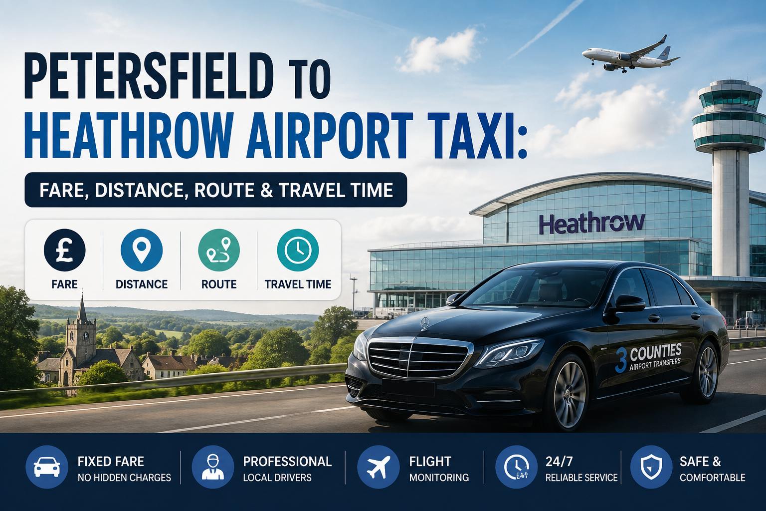 Petersfield to Heathrow Airport Taxi Guide