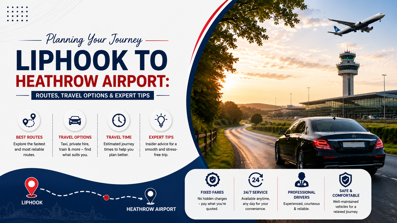 Liphook to Heathrow Airport Taxi Guide | 3 Counties Airport Transfers